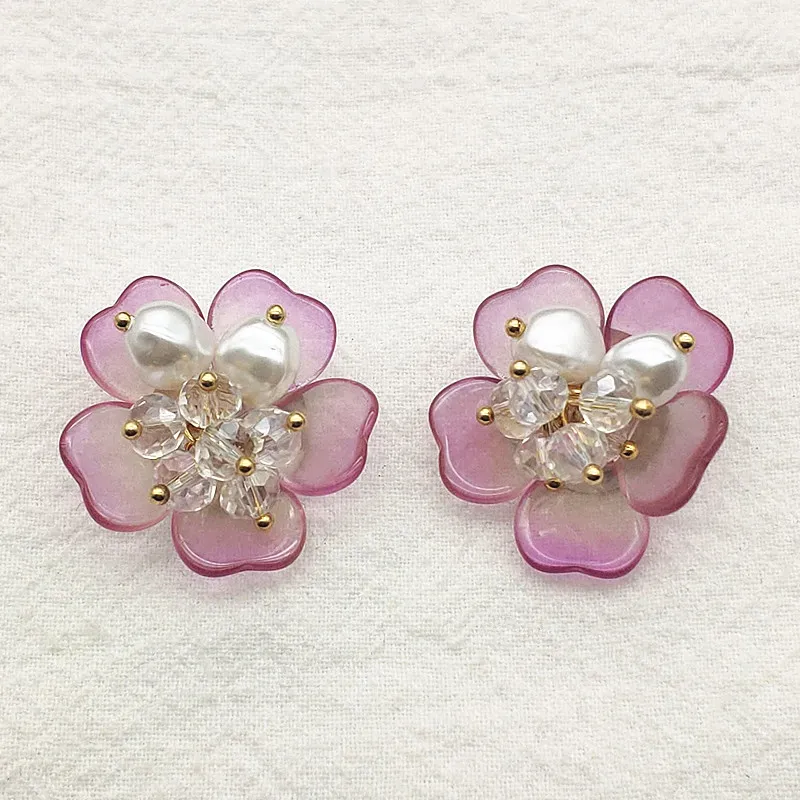 Save Big on Bulk Flower Charms For Jewelry Making Wholesale Charms For  Jewelry Making, 30mm Copper Crystal Flat Back Flower Charms 30 Pcs Set,  DIY