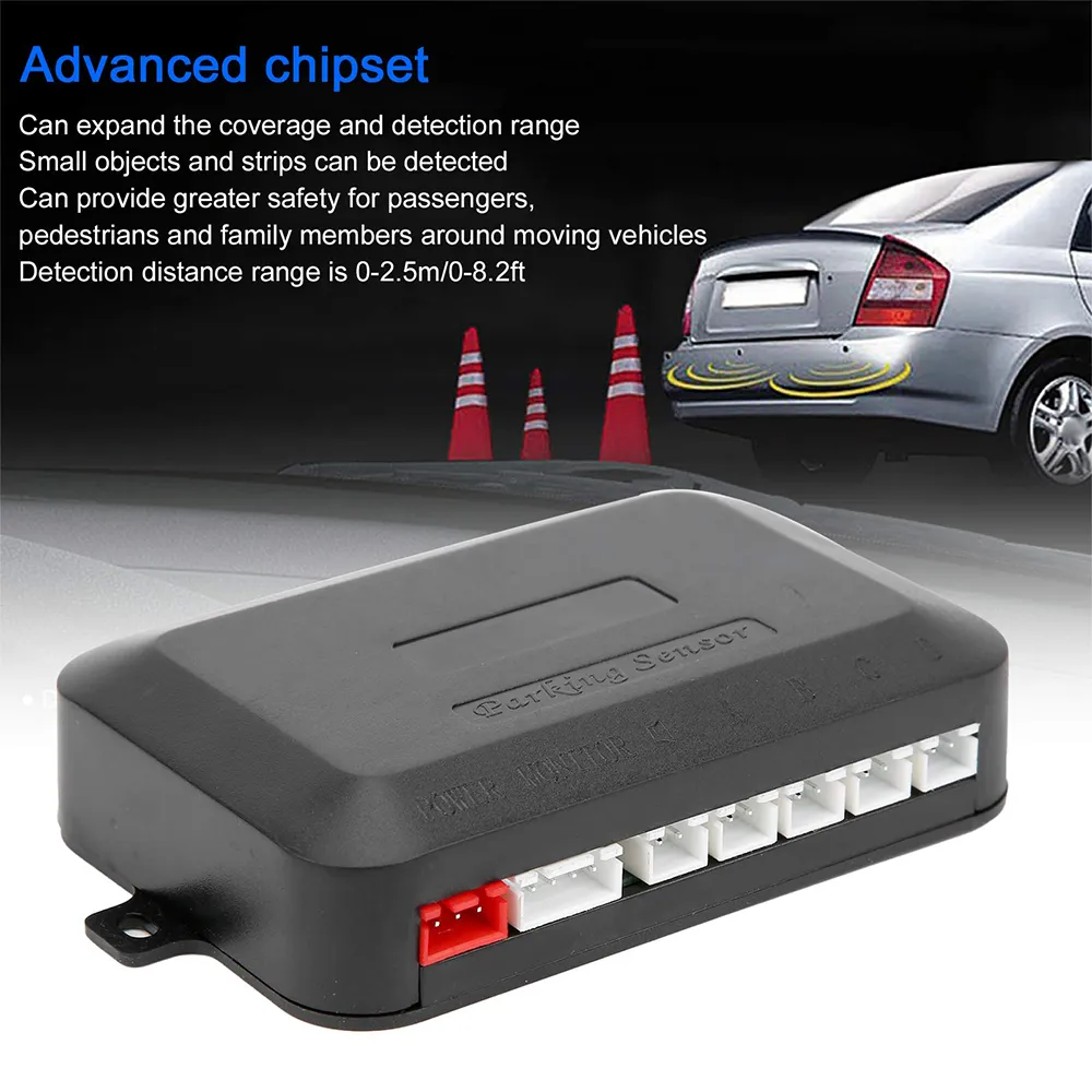 thumbnail image 2 of Caoyuanstore Car Reverse Backup Parking Sensor Radar System 16.5mm Built‑in Reversing Assistance With Audio Buzzer Auxiliary Kit I.12164601 2 of 14