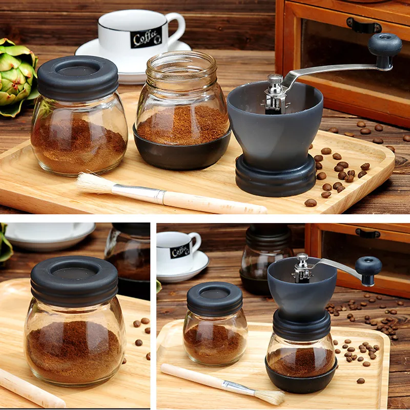 Manual Coffee Bean Grinder With Adjustable Ceramic Burr Mill Portable ...