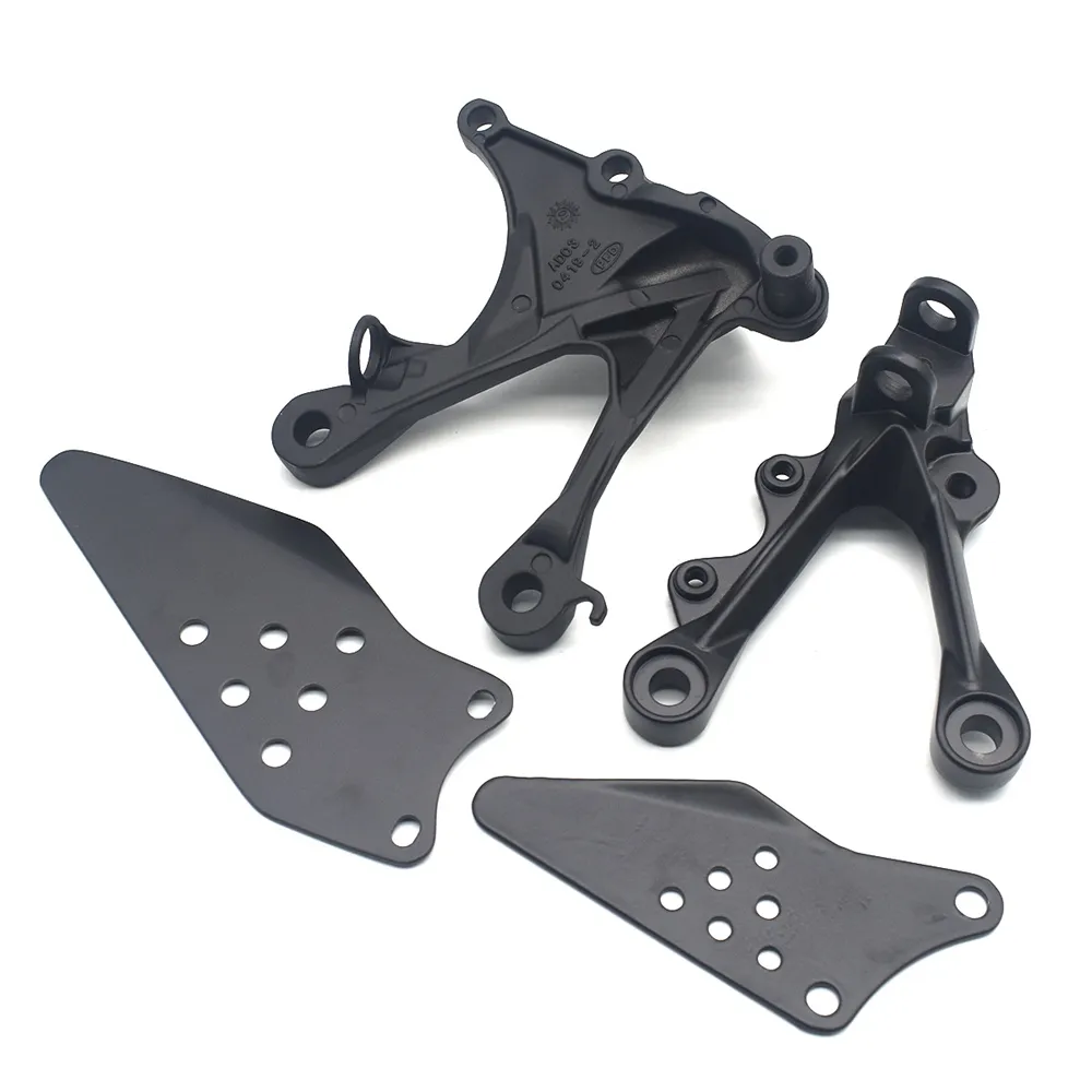 ZX6R Motorcycle Front Footpegs Bracket Footrest Pedals for