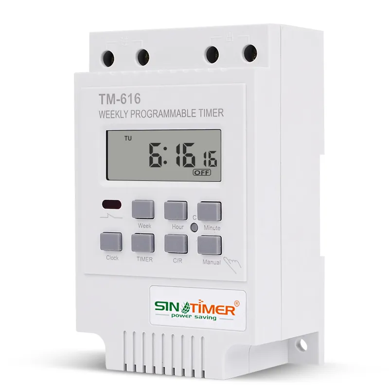 Timer Load Count SINOTIMER 30AMP Programmable Digital relay and timer with 7 Days of ...