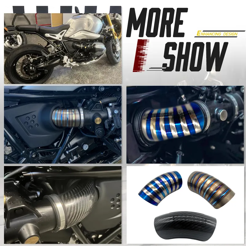BMW R NINE T Motorcycle Titanium Air Intake Protective Cover for