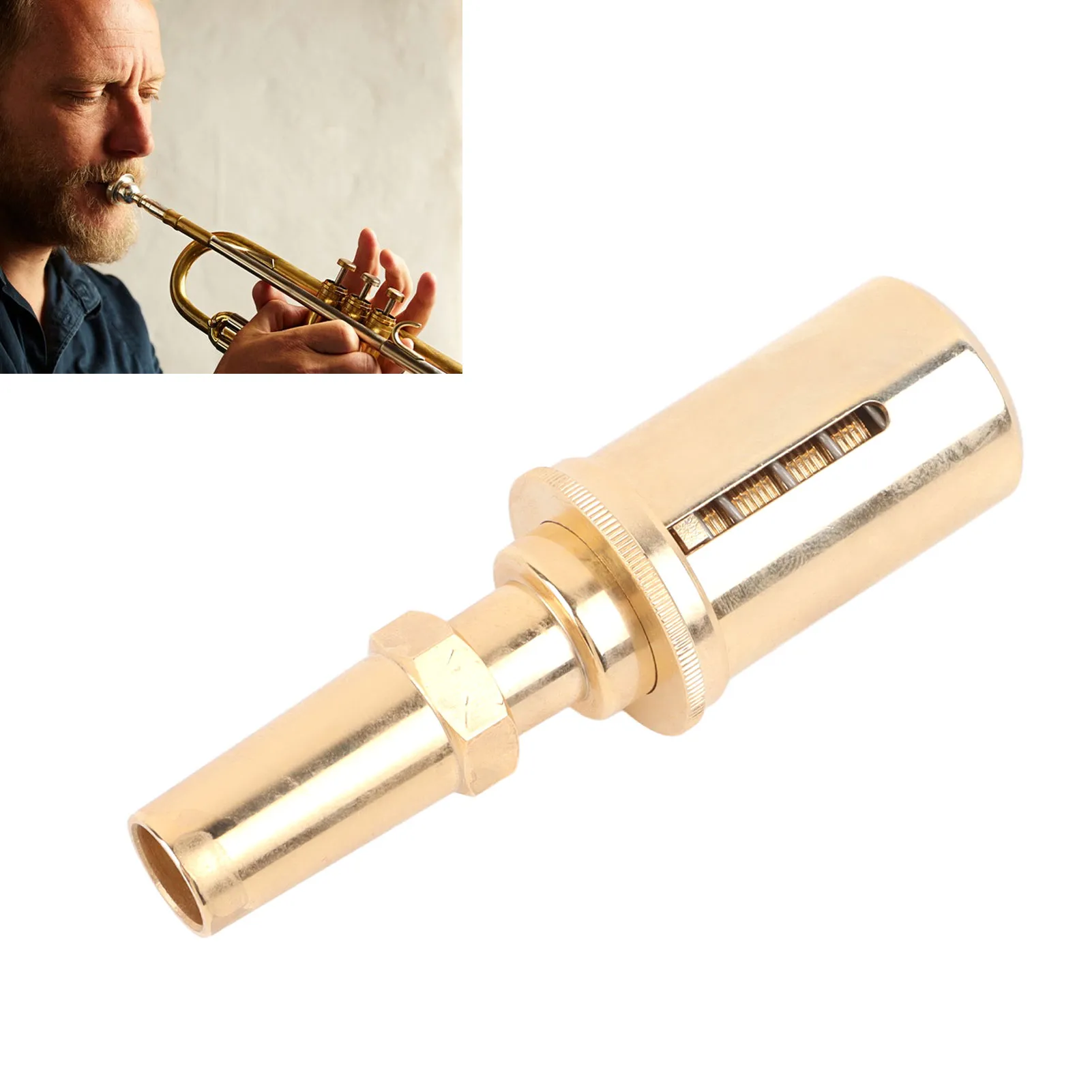 Allenatore Per Bocca Trumpet - Trainer Embouchure In Ottone Per Sassofono, Tromba E Clarinetto (Argentato)