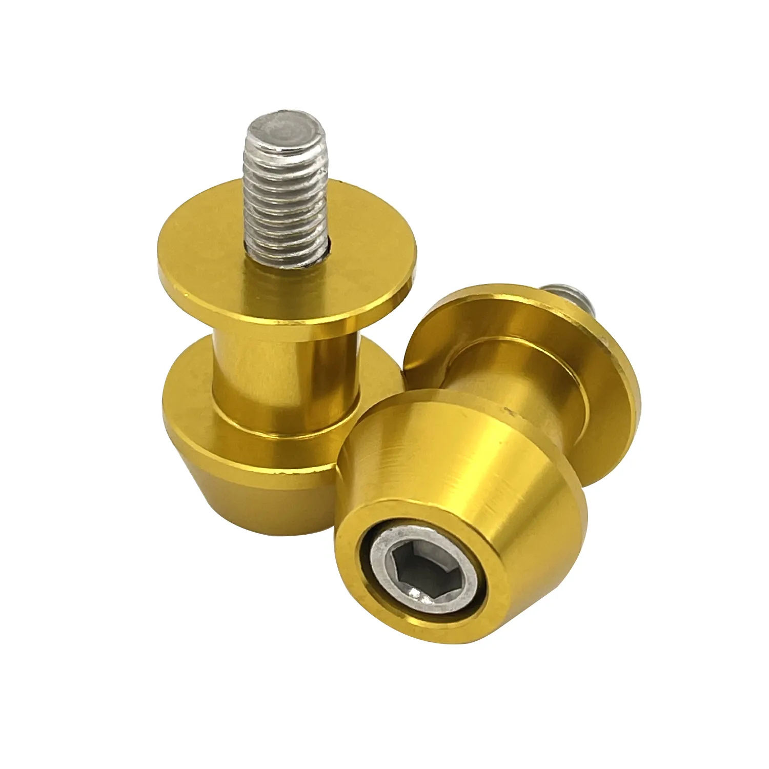 CNC 6mm Swing Arm Spools For Yamaha YZF-R6S (2006–2010) & R1/R6 (1998–2015)