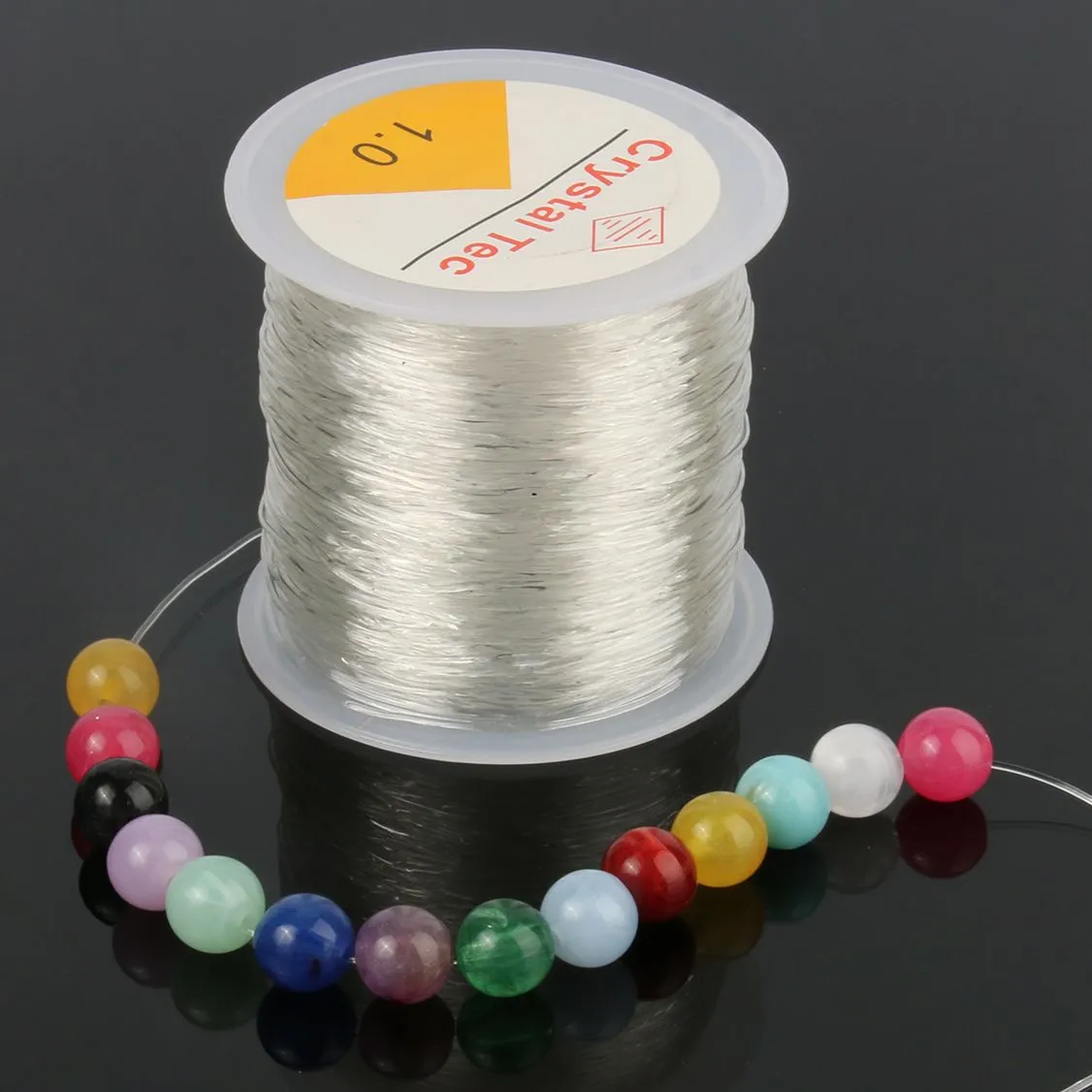 Crystal Beading Cord 1 Roll 0.5 1mm Strong Elastic Stretch Thread For ...