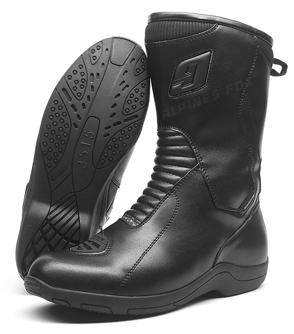 DHgate Waterproof Cowhide Leather Motorcycle Boots Non Slip Outdoor Riding Boots Professional Racing Shoes Automobiles Motorcycles
