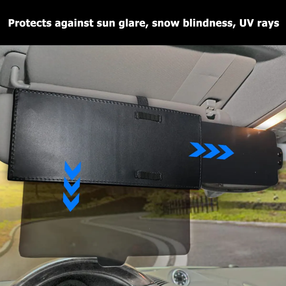 Sun Visor Extender For Cars Adjustable Anti-Fall Down Metal Shaft Car Visor Exte