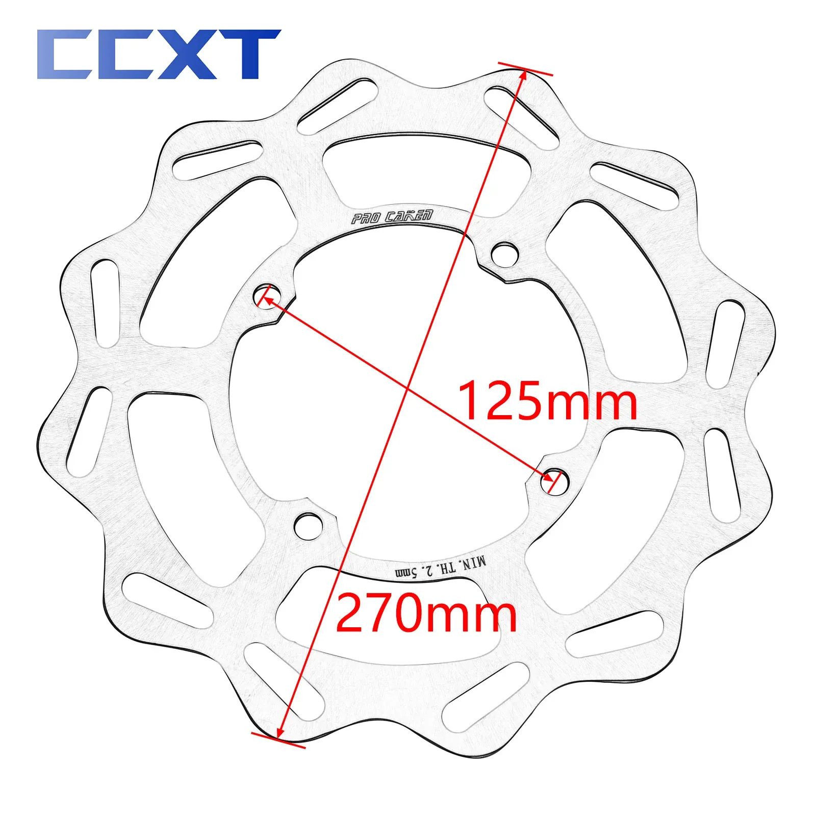 Motorcycles 240mm 270mm Stainless Steel Front Rear Brake Disc Rotors ...