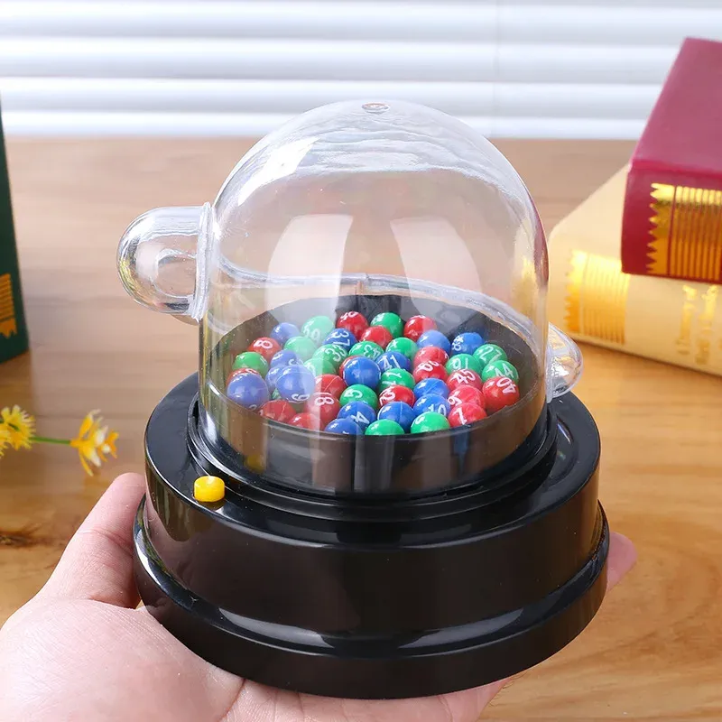 Electric Lucky Lottery Toy Number Picking Machine Mini Bingo Game ...