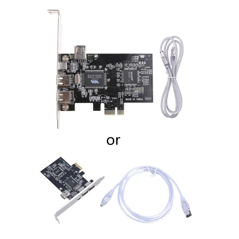 PCIe Firewire 2-Port IEEE 1394 FireWire PCI Express Capture Card for ...