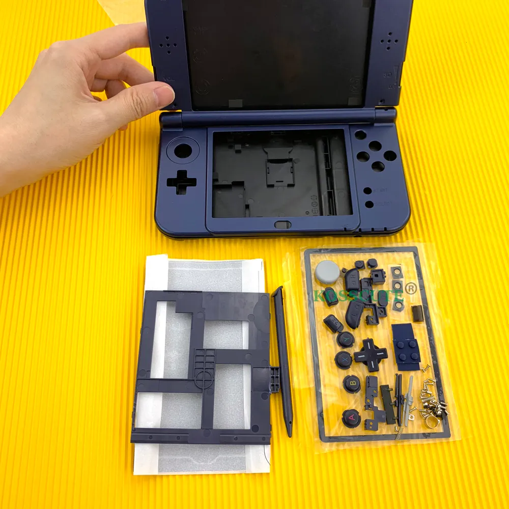 3DS XL Replacement Shell Kit: Full Housing Case Set For New 3DS XL