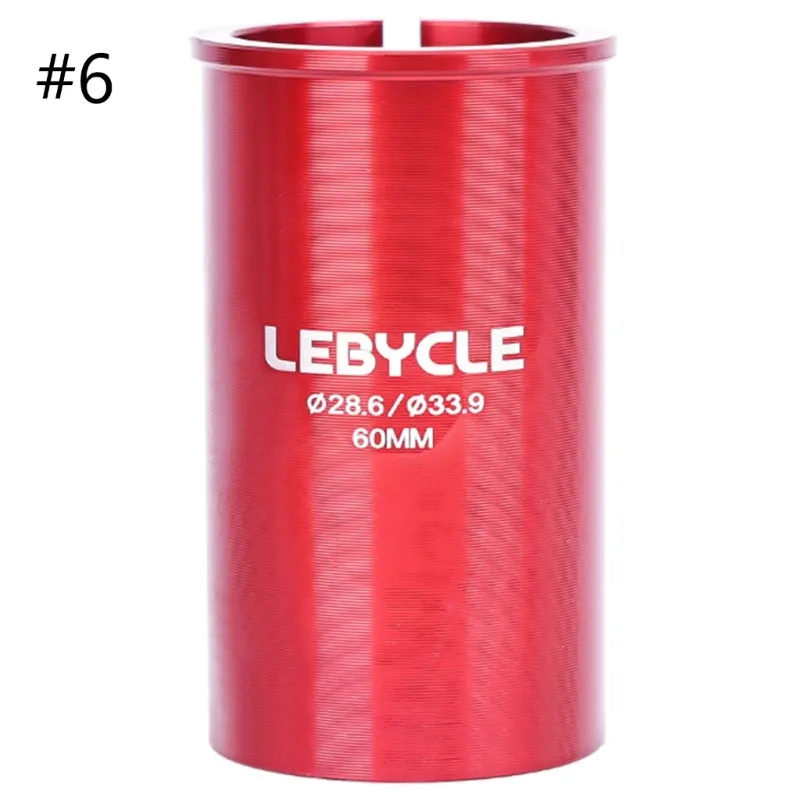 Bicycle Seatpost Reducer Sleeve: Aluminum Alloy Black Shim Adapter