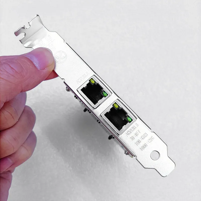 PCI-E Dual-Port Gigabit Network Card Realtek RTL8111F Chip Drive-Free Computer Server Convergence Network Wake-Up