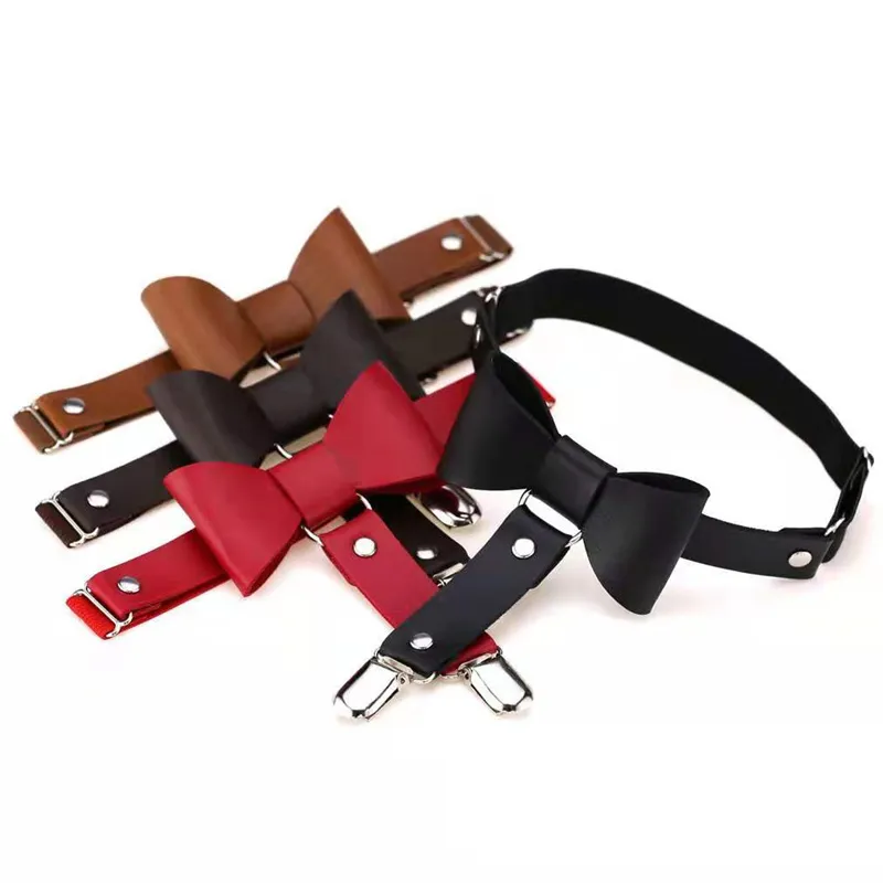 European & American Punk Rock Leather Garter Belt with Anti-Off socks Clip for Hip Dance Nightclub - Sexy Bow European & American Punk Rock Leather Garter Belt with Anti-Off socks Clip for Hip Dance Nightclub - Sexy Bow
