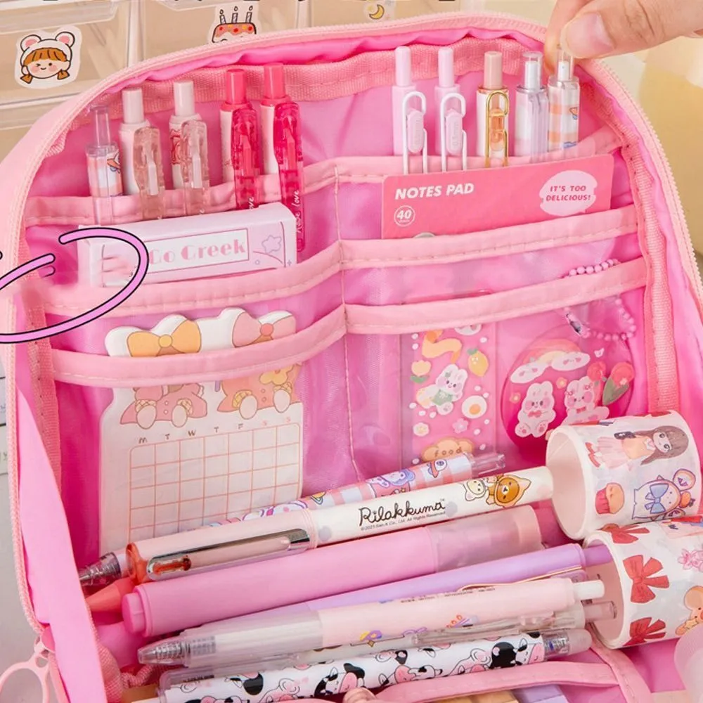 wholesale Cute Pencil Case Large Capacity for Girls, Korean Stationery  School Supplies, Zipper Pen Pouch Organizer (1PC)