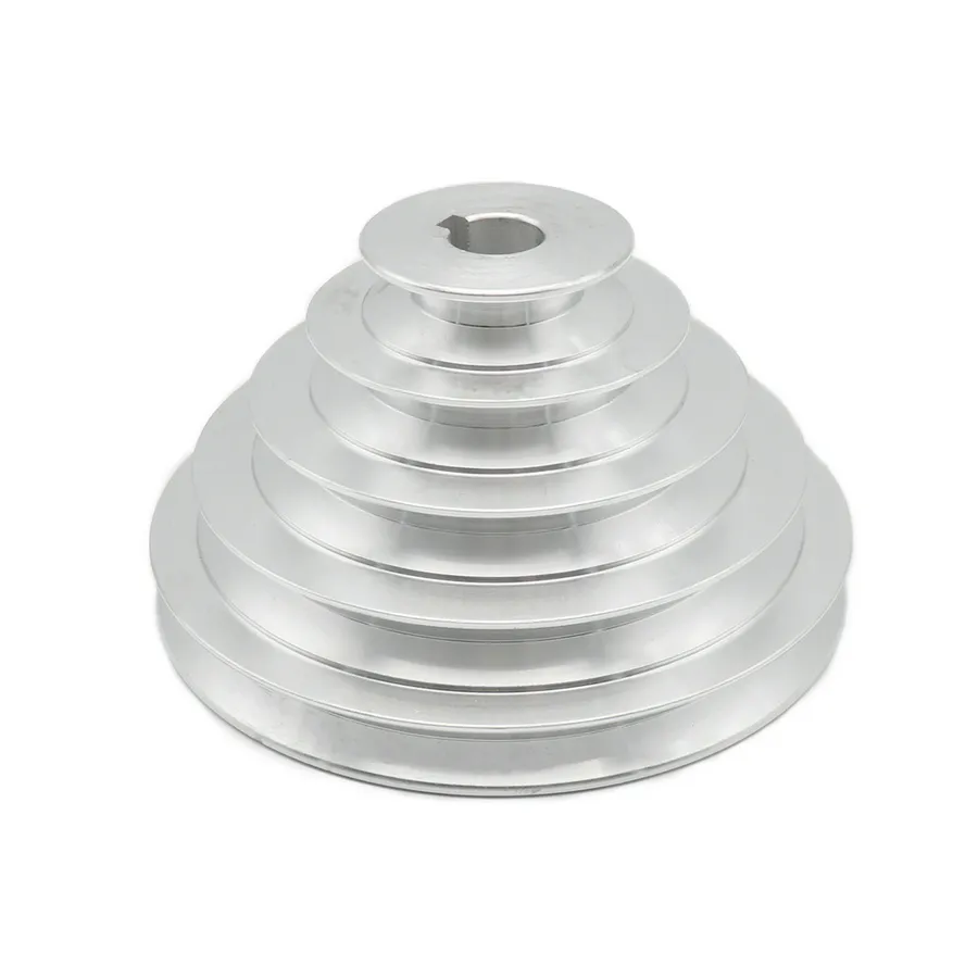 HARFINGTON Aluminum A-Type 5 Step Pulley Wheel 16mm Bore 55-150mm Outer HARFINGTON Aluminum A-Type 5 Step Pulley Wheel 16mm Bore 55-150mm Outer