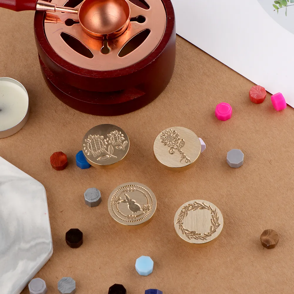 thumbnail image 2 of Monstera Wax Stamp, Wax Seal Stamp, Invitations, Gift Idea, Heart, DIY, Brass Stamp, Floral, Botanical, Wedding Invitations, Sealing Wax 2 of 13
