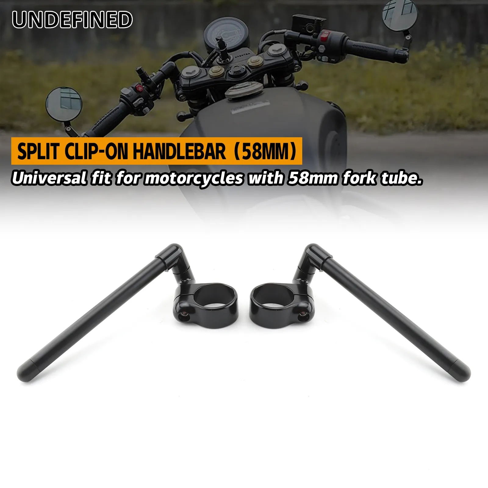 Clip On Bars for 35mm forks 7/8 tubing CHROME – Carpy's Cafe Racers