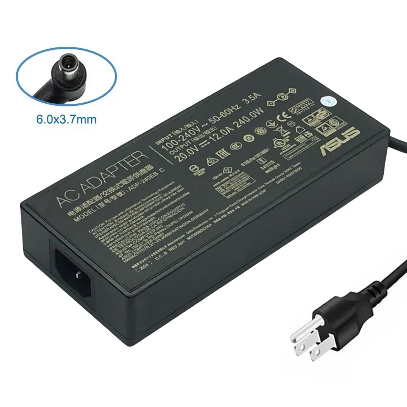 240W 20V 12A Laptop Charger for ASUS TUF Gaming F15 Series