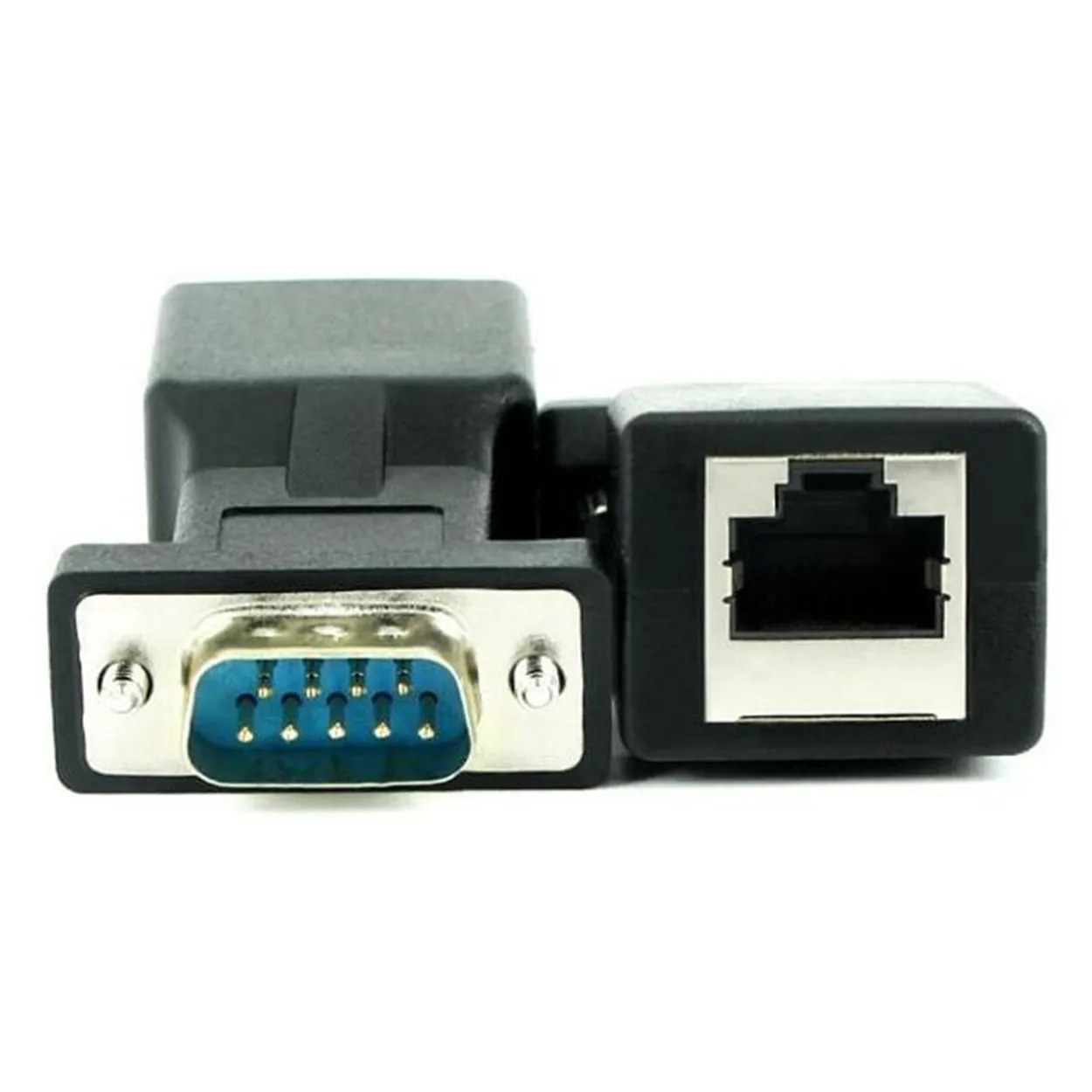 DB9 RS232 To RJ45 Adapter Serial COM Port To Cat5/Cat6 Ethernet LAN ...