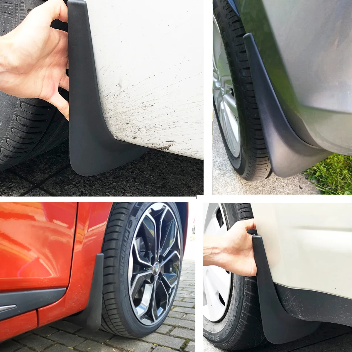 thumbnail image 2 of Universal Front And Rear Mud Flaps Set – 4x Splash Guards With Screws – Made In Germany 2 of 2
