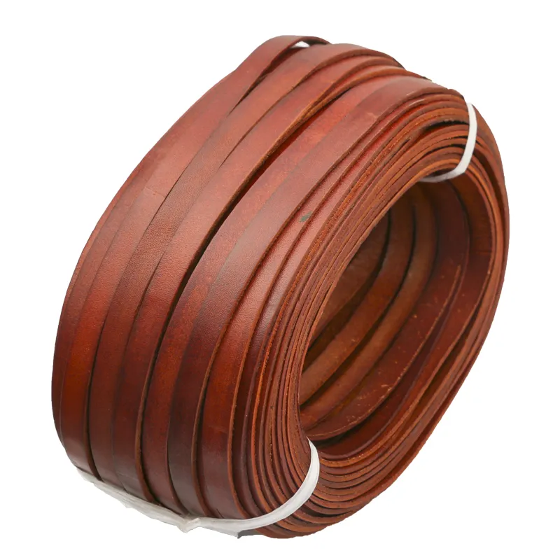 3 MM Flat Braided Genuine Leather String Cord, Rope For Jewelry Making