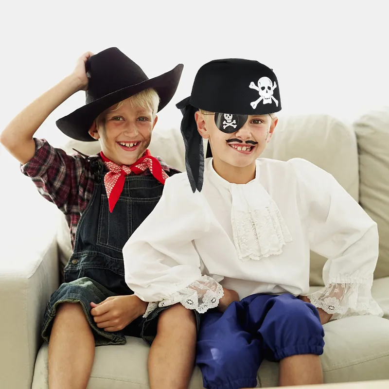 Pirate Skull Headband Halloween Costume Accessory Unisex Cosplay Party Amazon.com: FRCOLOR Pirate Costume Accessories Pirate Hat  main image 4