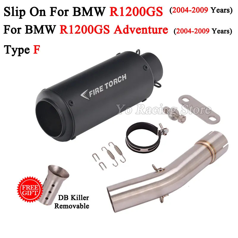 BMW R1200GS Slip On Exhaust System Middle Link Pipe ... From Ddmyday ...