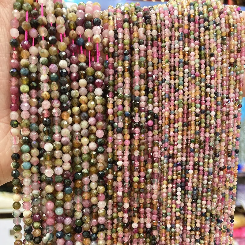 Natural 4mm Faceted Lavender Jade Round Loose Beads - AAA Quality - 15" Strand