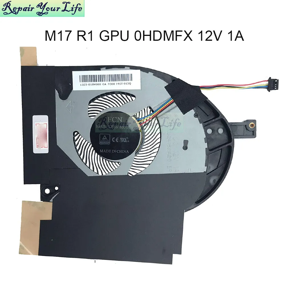 Notebook Radiator CPU Cooling Fans 5V 12V 4 Pin For DELL Alienware M17 ...