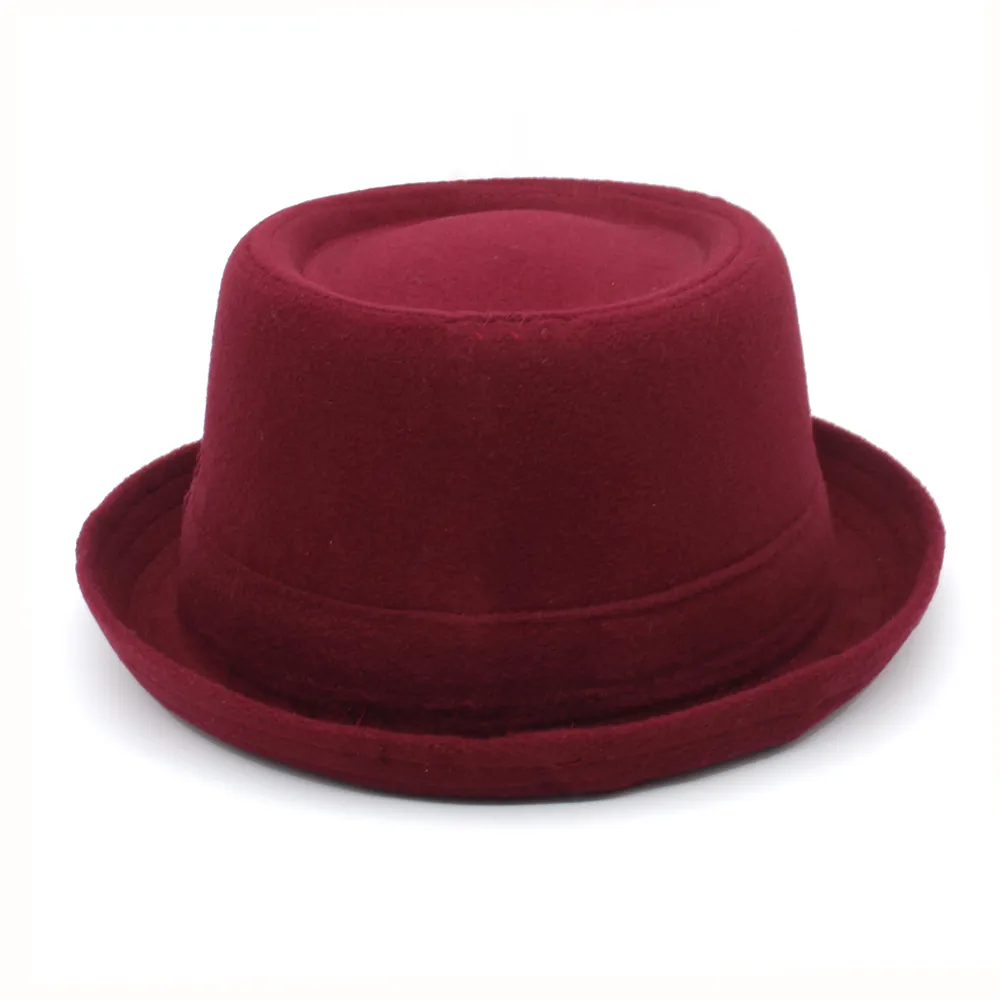 NWOT Pork Pie Wool Red Women\'s Hat Pork Pie Collection | Bruno Capelo main image 2