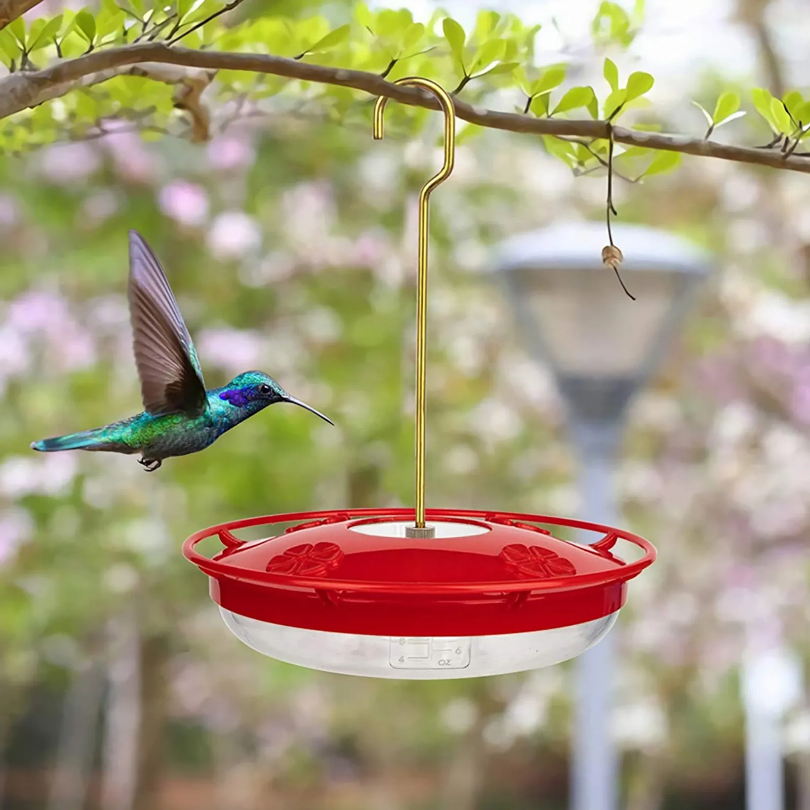 Aspects HummZinger Ultra Nectar Feeder For Hummingbirds - 12oz Capacity, 4 Feeding Ports