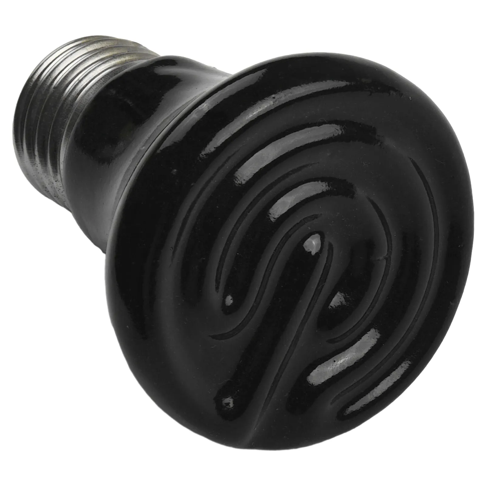 25W-75W Reptile Ceramic Heat Emitter Brooder Light Bulb 220V Black ...