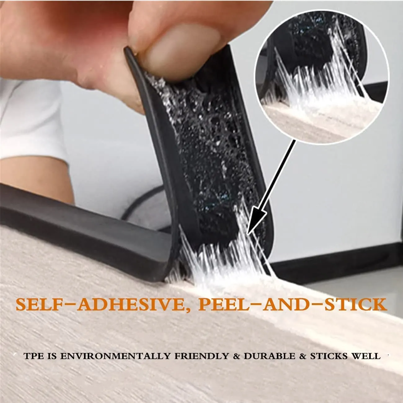 U-Shape Edge Banding, 16.4FT Veneer Edge Banding, PVC Self Adhesiv Furniture Corner Edge Strip Countertop Table Cabinets Chairs Shelves Restoration - View #9