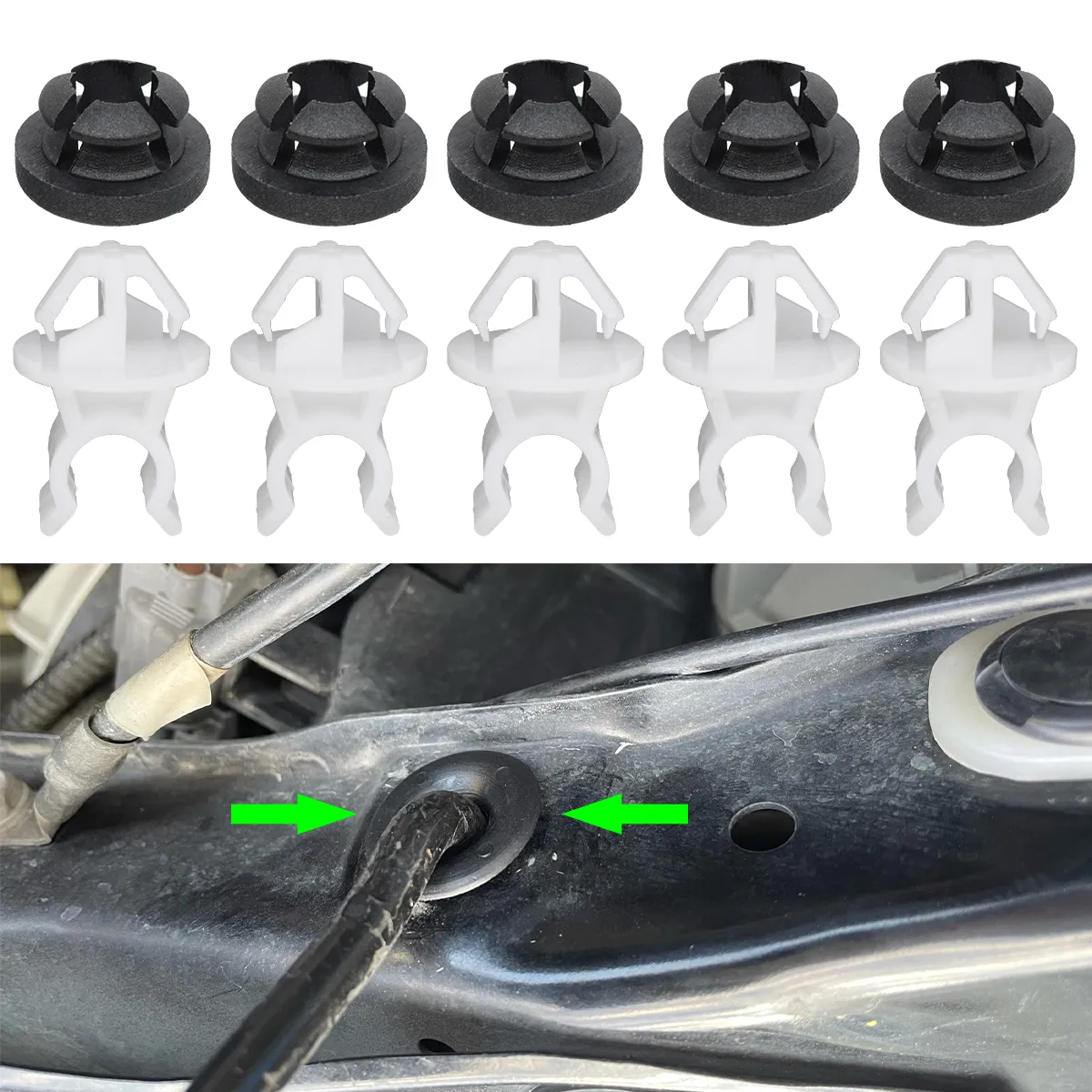 3-30Pcs Car Hood Support Holder Clp Prop Rod For Honda Accord Odyssey