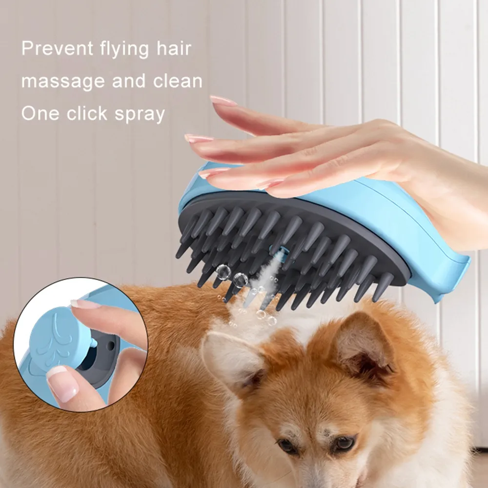Pet Electric Spray Cat Hair Brushes Dog Brush USB Charging Pet Grooming  Massage Comb Hair Removal Pet Supplies