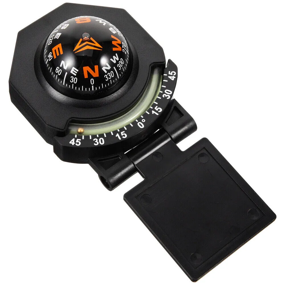Compass Cars Light Car Dashboard Compass Black Vehicle Boat Compass With Secure Mount From ...