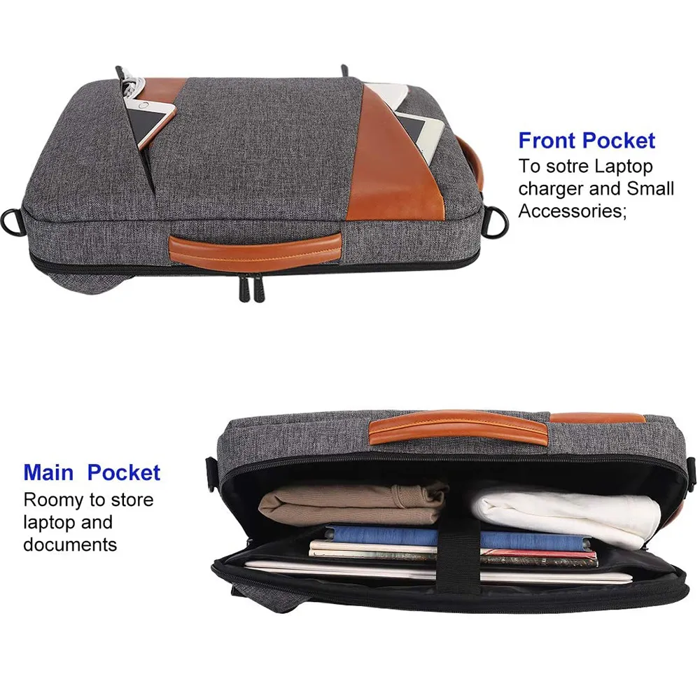 Multi-Use Laptop Sleeve Backpack with Zipper Closure and Soft Handle for 14, 15.6, 17 Inch Laptops in Brown and Grey from Dhgate Laptop Bags - price 27.99 Multi-Use Laptop Sleeve Backpack with Zipper Closure and Soft Handle for 14, 15.6, 17 Inch Laptops in Brown and Grey from Dhgate Laptop Bags - price 27.99