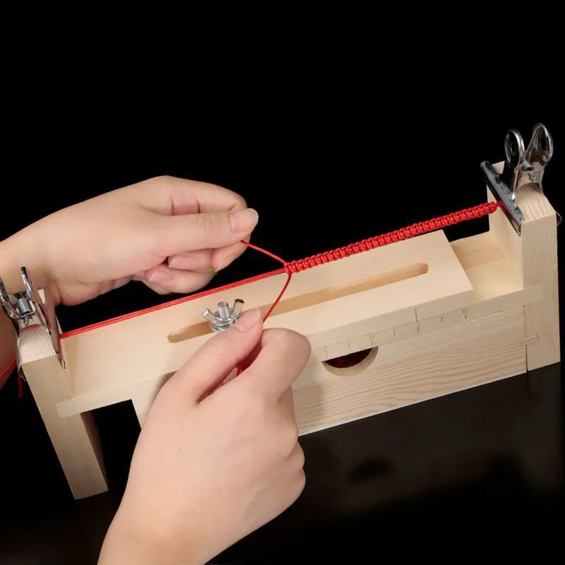 Solid Wood Rope Knitting Tool: DIY Hand-Crafted Bracelets and Necklaces ...