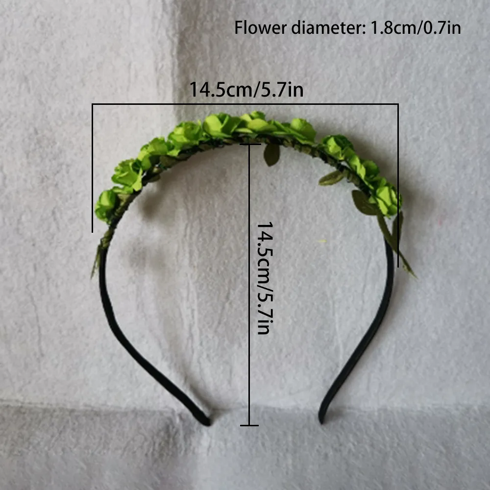 Women's Boho Leaf Crown Headband - Flower Girl Party / Wedding Hair Garland