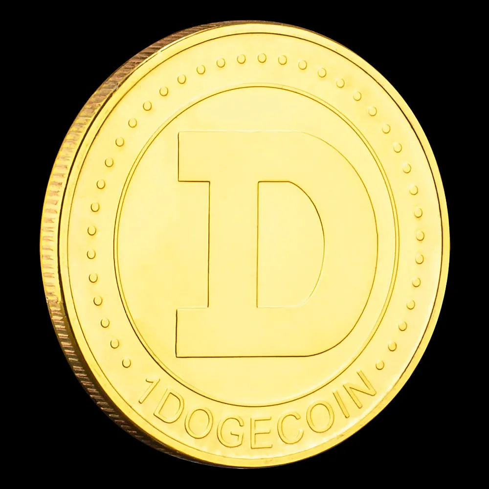 Dogecoin Gold Plated Crypto Coins 40mm Souvenirs And Gifts WOW Cute Doge  Home Decorations Commemorative Coin From 54,28 € | DHgate