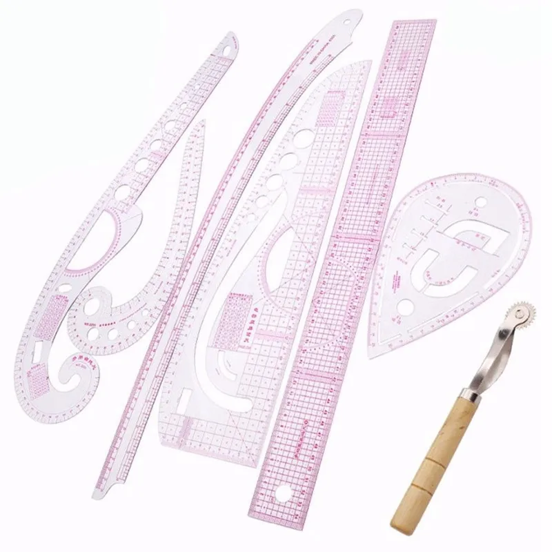 Metric Measuring Rulers 11pcs Clear Metric - Plastic Pattern Drafting ...