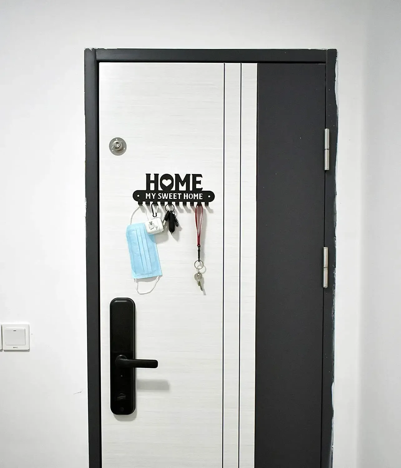 CIFBUY Sweet Home Wall Hanger Black Metal Key Holder Hook Glenn Closes For Front Door Kitchen And Garage 10 Hook Glenn Close Racks Ready To Hang From Homepro12 19.35 DHgate.Com