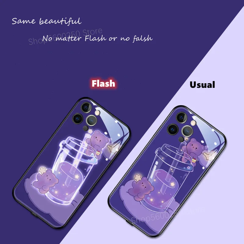 3D Purple Bear Bubble Boba Tea Soft TPU Phone Case with Call LED Glow for iPhone 12 Mini 11 Pro XS Max XR 7 8 Plus from Dhgate Cell Phone Boxes & Packages - price 22.51 3D Purple Bear Bubble Boba Tea Soft TPU Phone Case with Call LED Glow for iPhone 12 Mini 11 Pro XS Max XR 7 8 Plus from Dhgate Cell Phone Boxes & Packages - price 22.51