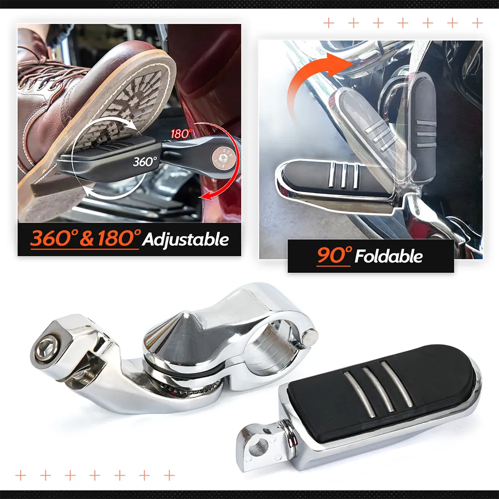 DHgate.com:Universal Motorcycle Foot Rest Highway Engine Guard Foot ...