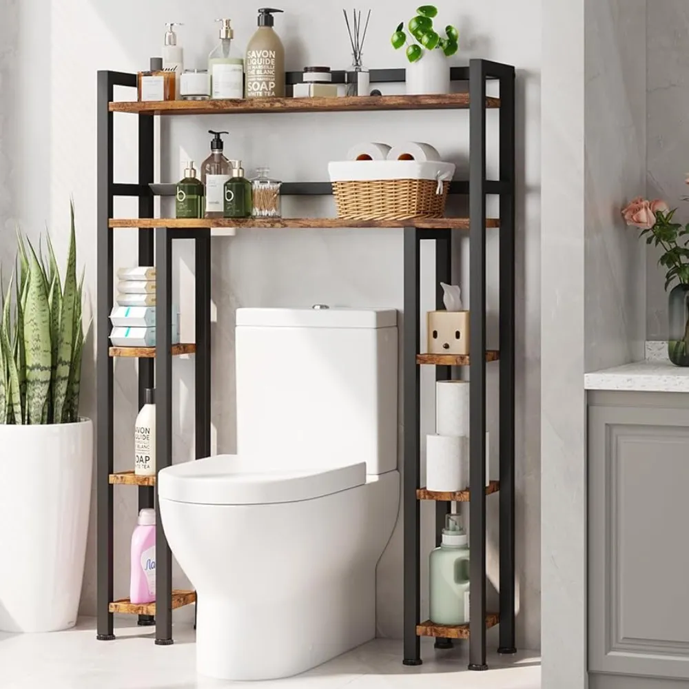 behind toilet storage