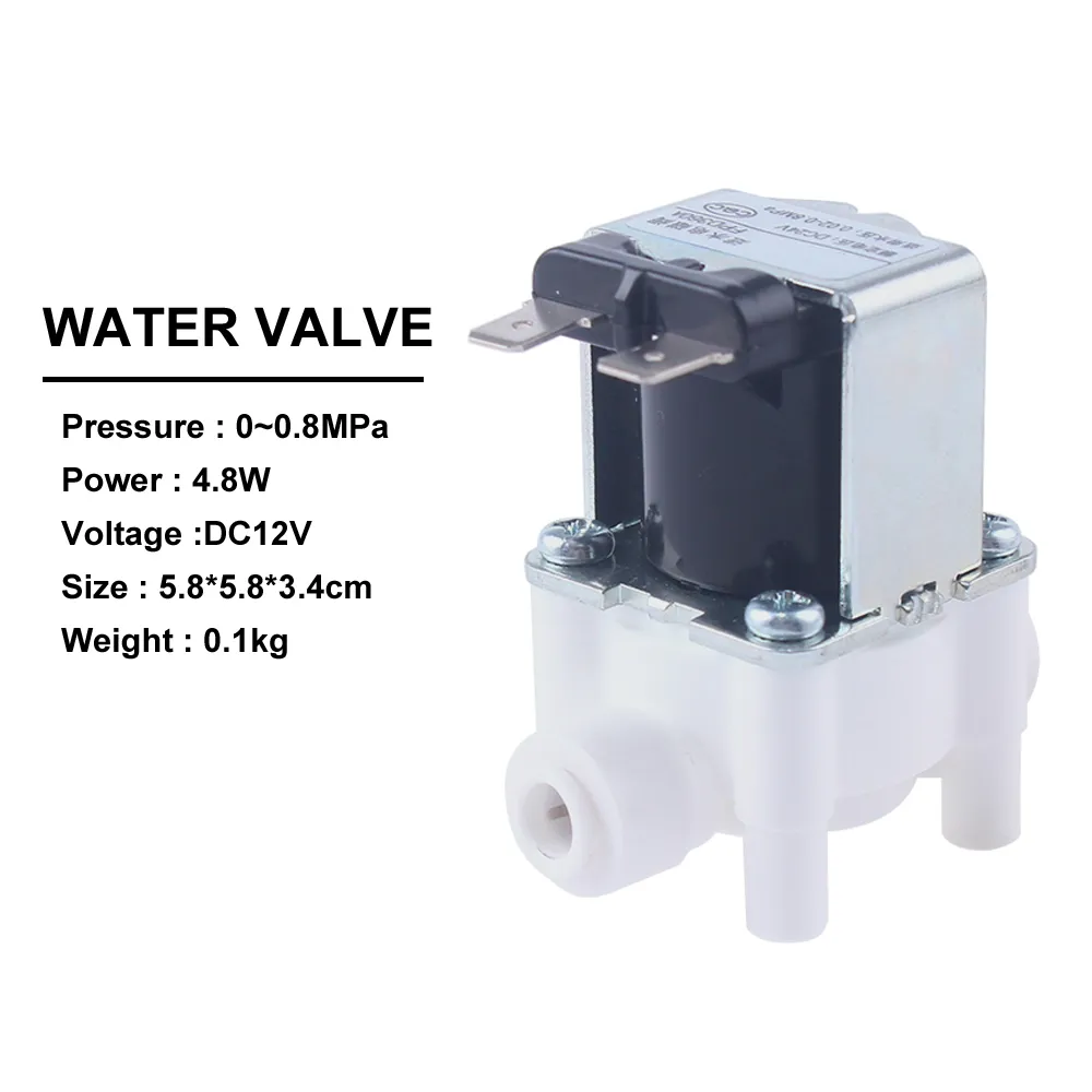 2024DC 12V Solenoid Valve 1/4 Water Air Flow Control Switch Dispenser ...