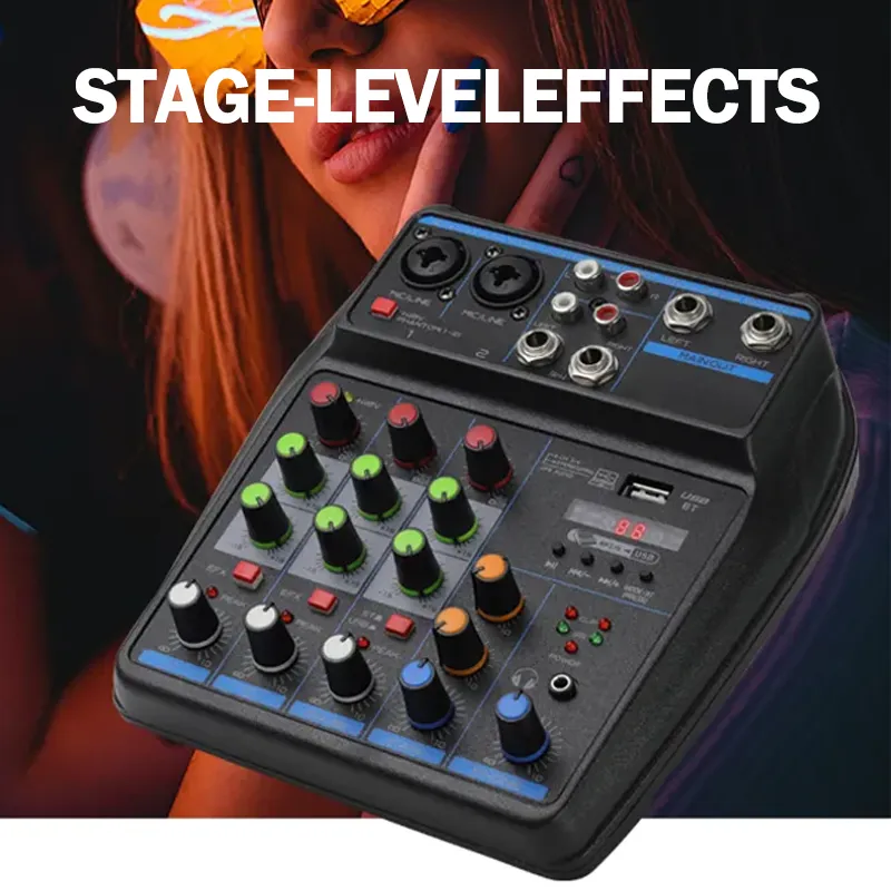 Buy Professional DJ Audio Mixer, Phenyx Pro Sound Mixer, 6-Channel