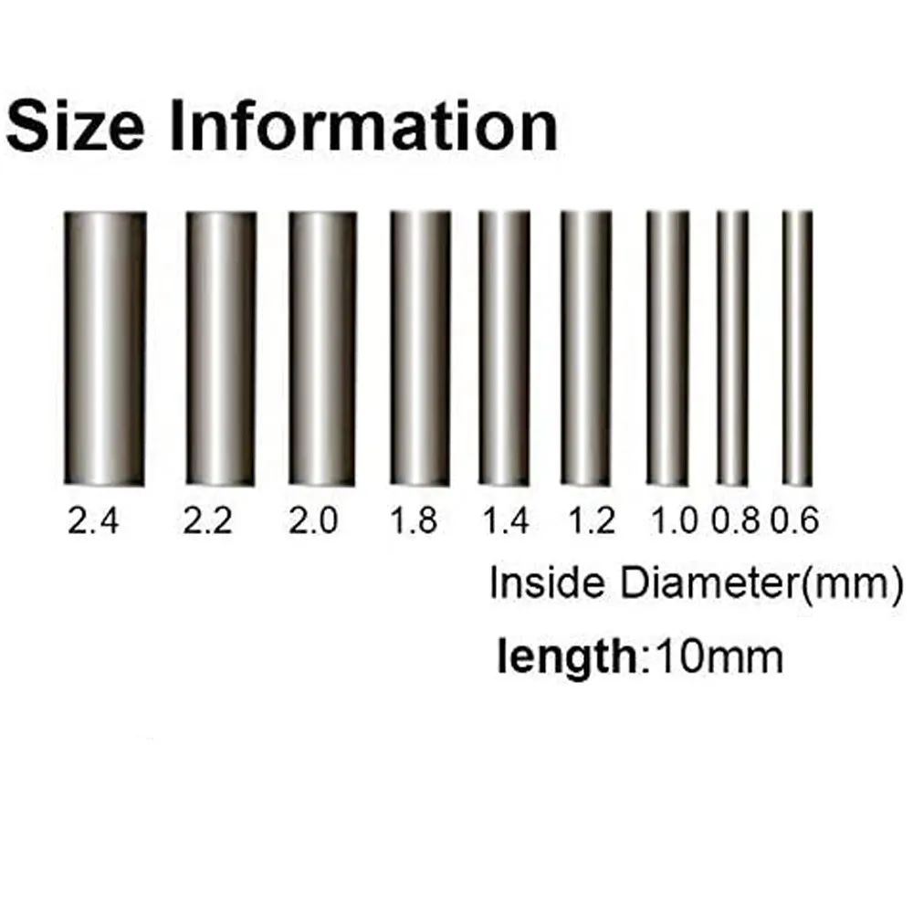 Wire Fishing Line Copper Crimp Sleeves Fishing Line Tube, Barrel