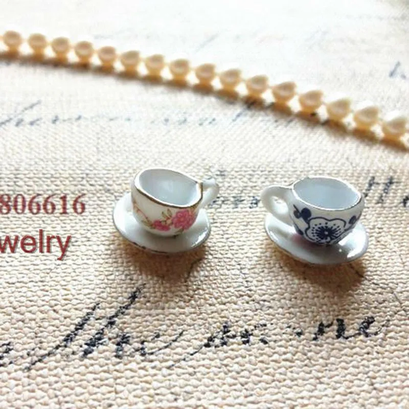 Save Big on Bulk Cup Charms Chinese Ceramic Tea Cups 20Pcs Handmade China  Ceramic Charms Porcelain Beads Pendants Jewelry Accessories Findings Best 